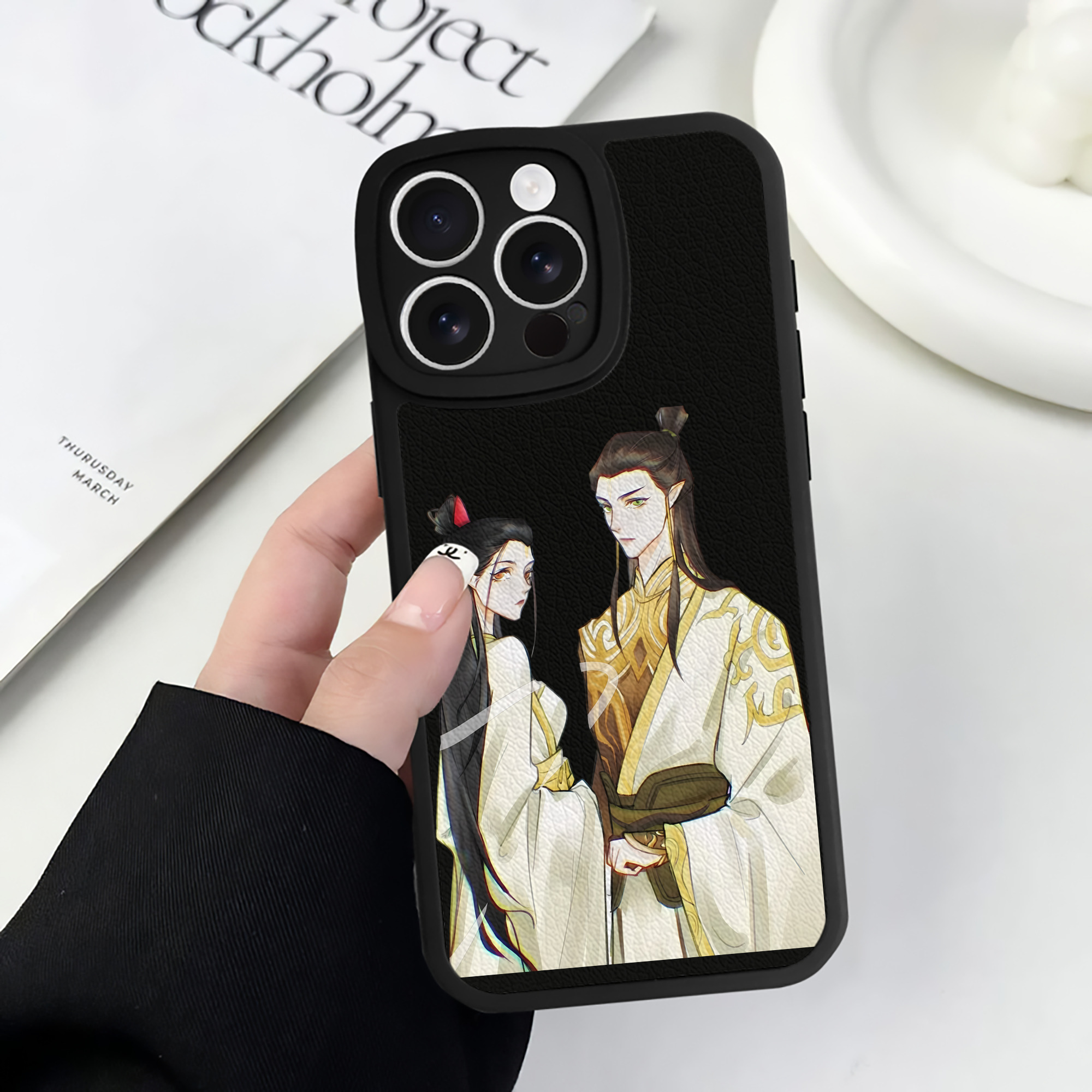 （画像用） Ne Zha 2 ナタ 魔童の大暴れ 【iPhone 16シリーズ対応】シリコンスマホケース（レザー調） 材質：シリコン